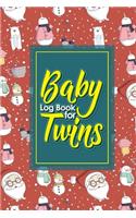Baby Log Book for Twins: Baby's Eat, Sleep & Poop Journal, Daily Health Record Keeper, Cute Winter Snow Cover, 6 x 9(42 Baby Log Books for Twins)