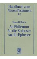 N Philemon. an Die Kolosser. an Die Epheser