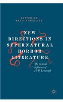 New Directions in Supernatural Horror Literature
