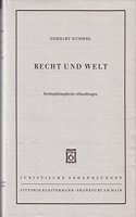 Recht Und Welt