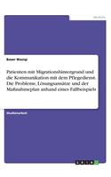 Patienten mit Migrationshintergrund und die Kommunikation mit dem Pflegedienst. Die Probleme, Lösungsansätze und der Maßnahmeplan anhand eines Fallbeispiels