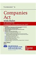 Companies Act with Rules (Hardbound Pocket Edition) (30th Edition 2018)