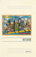 Vintage Lined Notebook Greetings from San Diego, California