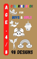 Coloring Book for Boys and Girls: Kids Coloring Activity