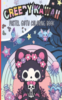 Creepy Kawaii Pastel Goth Coloring Book: Horror Spooky Gothic Coloring Pages For Adults l Cute & Creepy Goth Chibi Coloring Pages For Kids l Colorful Background