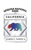 Sequoia National Park California: Notebook For Camping Hiking Fishing and Skiing Fans. 8.5 x 11 Inch Soft Cover Notepad With 120 Pages Of College Ruled Paper For Note Taking.