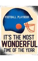 Football Playbook It's The Most Wonderful Time Of Year