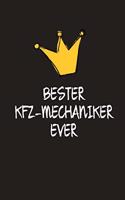 Bester KFZ-Mechaniker: DIN A5 - 120 Seiten Punkteraster - Kalender - Notizbuch - Notizblock - Block - Terminkalender - Geschenkidee - Abschied - Geburtstag - Ruhestand - A
