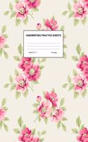 Handwriting Practice Sheets: Cute Blank Lined Paper Notebook for Writing Exercise and Cursive Worksheets - Perfect Workbook for Preschool, Kindergarten, 1st, 2nd, 3rd and 4th Gr