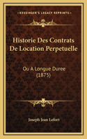Historie Des Contrats De Location Perpetuelle