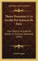 Theses Presentees A La Faculte Des Sciences De Paris