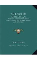 Edict Of Diocletian: Fixing A Maximum Of Prices Throughout The Roman Empire, A.D. 303 (1826)