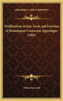 Modifications in Size, Form, and Function of Homologous Crustacean Appendages (1905)