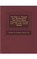 Dorothea V. Schlegel Geb. Mendelssohn, Und Deren Sohne Johannes Und Philipp Veit