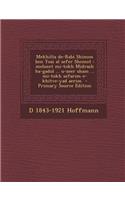 Mekhilta de-Rabi Shimon Ben Yoai Al Sefer Shemot