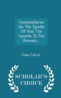 Commentaries on the Epistle of Paul the Apostle to the Romans... - Scholar's Choice Edition