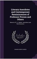 Literary Anecdotes and Contemporary Reminiscences of Professor Porson and Others