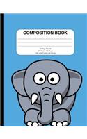 Composition Notebook with Elephant