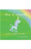 Nico, el unicornio, pierde su cuerno de leche.