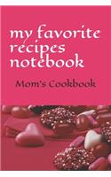 my favorite recipes notebook