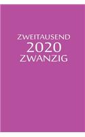 zweitausend zwanzig 2020: Manager Timer 2020 A5 Lila
