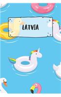 Latvia: Ruled Travel Diary Notebook or Journey Journal - Lined Trip Pocketbook for Men and Women with Lines