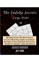 The Sudoku Secrets - Large Print #3: 100 Sudoku Puzzles That Will Transform You Into A World Class Sudoku Puzzle Master (Get Ready To Solve Diabolically Hard Puzzles, Suitable For Teena