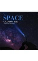 Space Calendar 2020: 16 Month Calendar