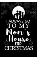 I ALWAYS GO TO MY Mom's House FOR CHRISTMAS