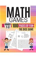 Math Games THE DICE GAME 100 Pages of Fun Grades 1-3