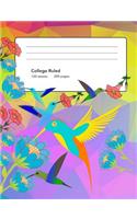 Composition Notebook: I Love Hummingbirds