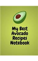 My Best Avocado Recipes Notebook