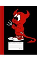 Devil Composition Notebook: College Ruled Book for School and Work, Journaling and Writing Notes for Girls, Boys and Teens, for Students and Teachers