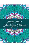 Three Year Planner 2019-2021: 36 Month Yearly Planner Monthly Calendar V7