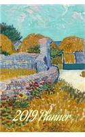 2019 Planner: Farmhouse in Provence, Vincent Van Gogh Artwork, Weekly and Monthly Planner, 2019 Diary Planner, Calendar Schedule Organizer and Journal Notebook