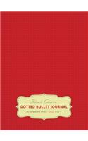 Large 8.5 x 11 Dotted Bullet Journal (Red #3) Hardcover - 245 Numbered Pages