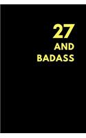 27 and Badass: Guitar Tabs Journal to Make Own Music, Birthday Gift (150 Pages)