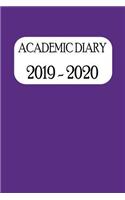 Academic Diary 2019 - 2020: Academic Weekly Diary with Added Extras to Help the Student/Teacher (Purple Cover)