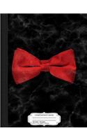 Red Bow Tie Composition Notebook