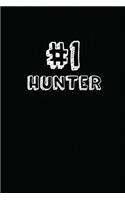 #1 Hunter: Blank Lined Composition Notebook Journals to Write in