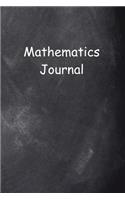 Mathematics Journal Chalkboard Design