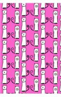 Bullet Journal Notebook for Cat Lovers Funny Tall Cats Pattern 5: 112 Page Numbered Dot Grid Bullet Journal with Index Pages and Key Pages in Portable 6 X 9 Size.