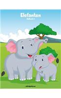 Elefanten-Malbuch 2: (2 Elefanten)