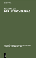 Der Licenzvertrag