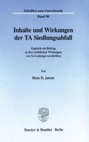 Inhalte Und Wirkungen Der Ta Siedlungsabfall