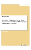 Ambulante Pflegedienste in der Krise - Situationsanalyse und erste Überlegungen zur Problembewältigung