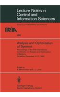 Analysis and Optimization of Systems