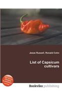 List of Capsicum Cultivars