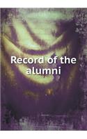 Record of the Alumni