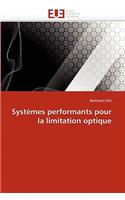 Systèmes Performants Pour La Limitation Optique